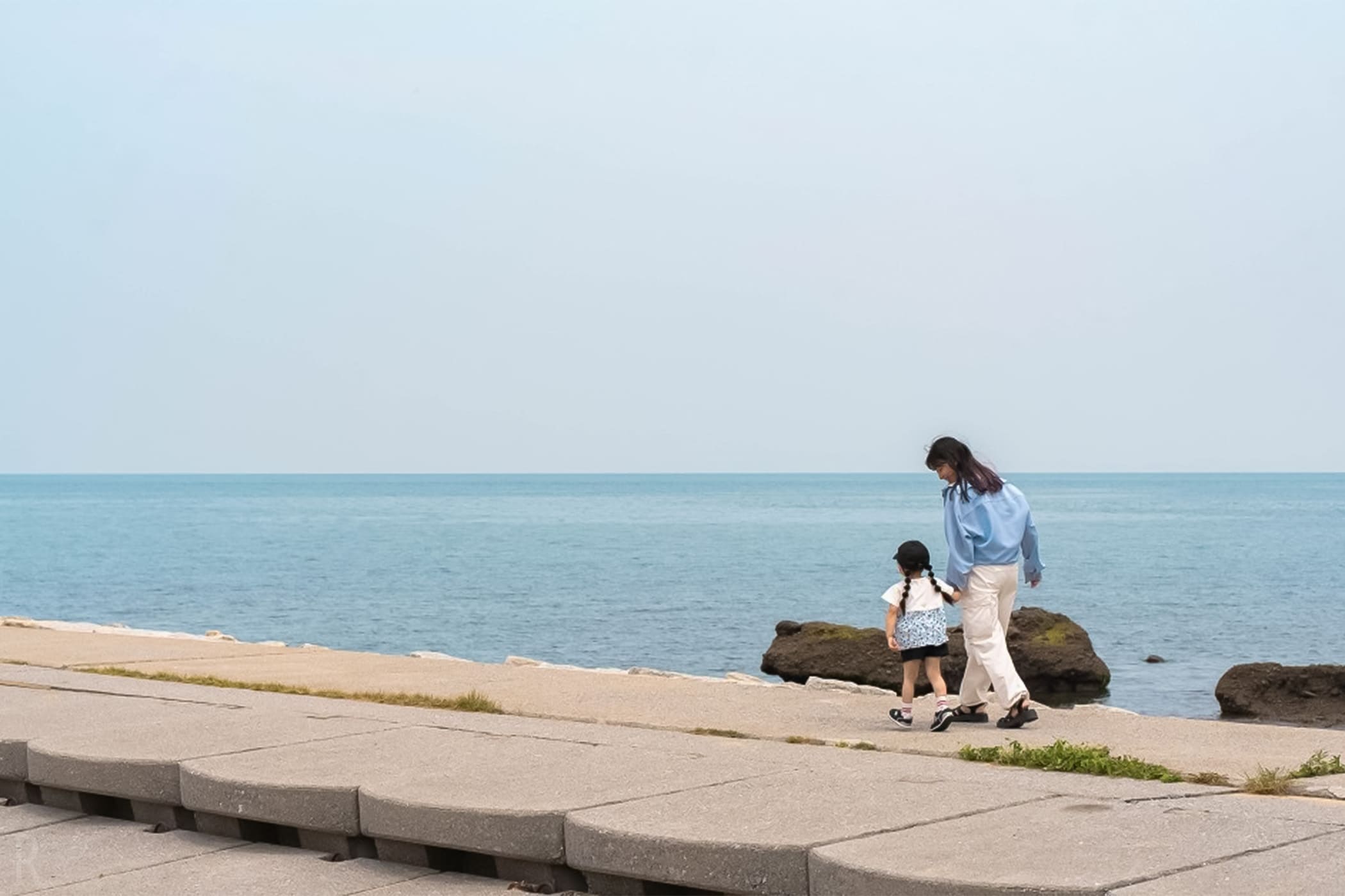 海岸を散歩