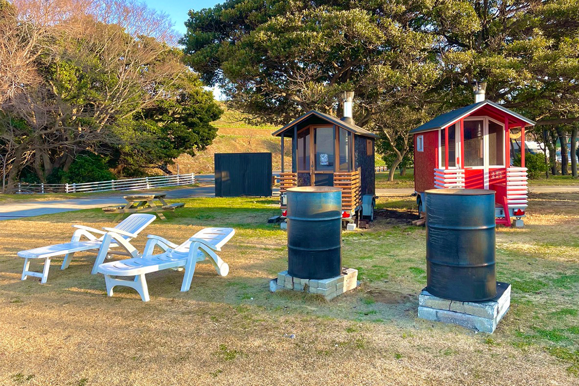 ドラム缶　風呂 ドラム缶風呂体験 | 【大分】長崎鼻ビーチリゾート｜【リゾグラ】リゾートグランピングドットコム
